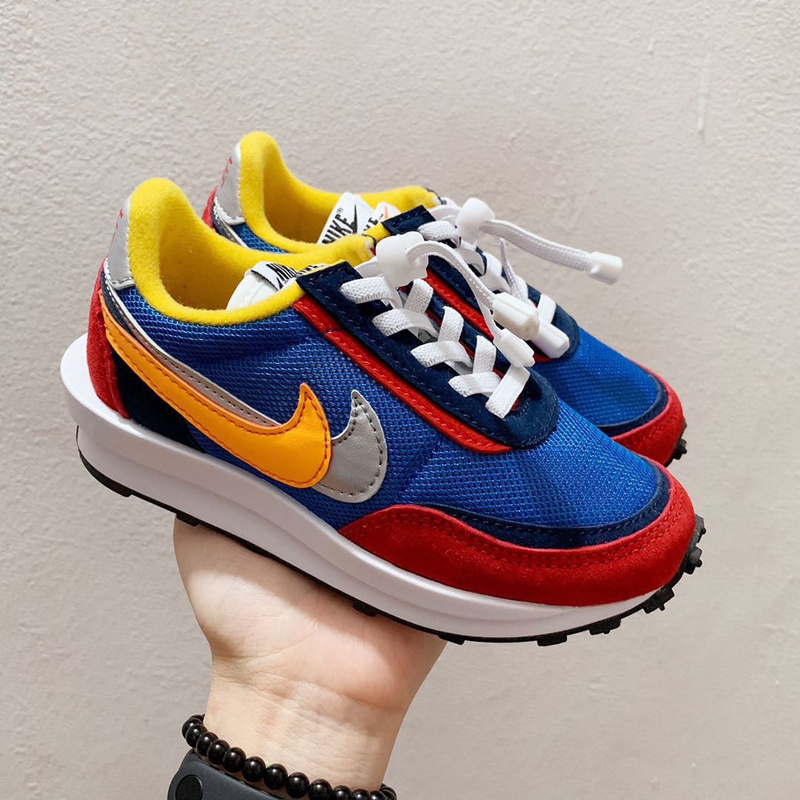 Nike Nike deconstructed double hook children_s sports shoes Huami dual hook retro leisure running shoes 22-35-a7c4fa7a